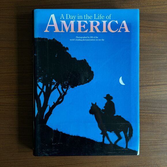 Vintage Americana Coffee Table Book - Hardcover - A Day in the Life of America - Picture 1 of 11